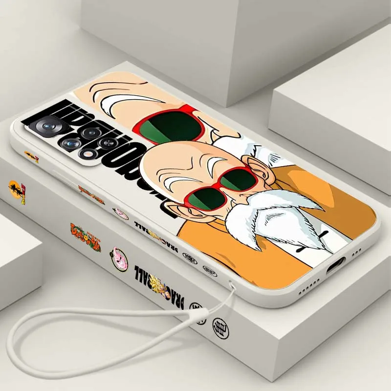 

Dragon Ball Jackie Chan For Xiaomi Redmi Note 14 13 12 12S 11 11S Pro Plus 4G 5G Liquid Left Rope Soft Phone Case