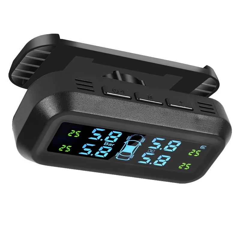 Digital built-in tire pressure alarm system Solar TPMS sensor