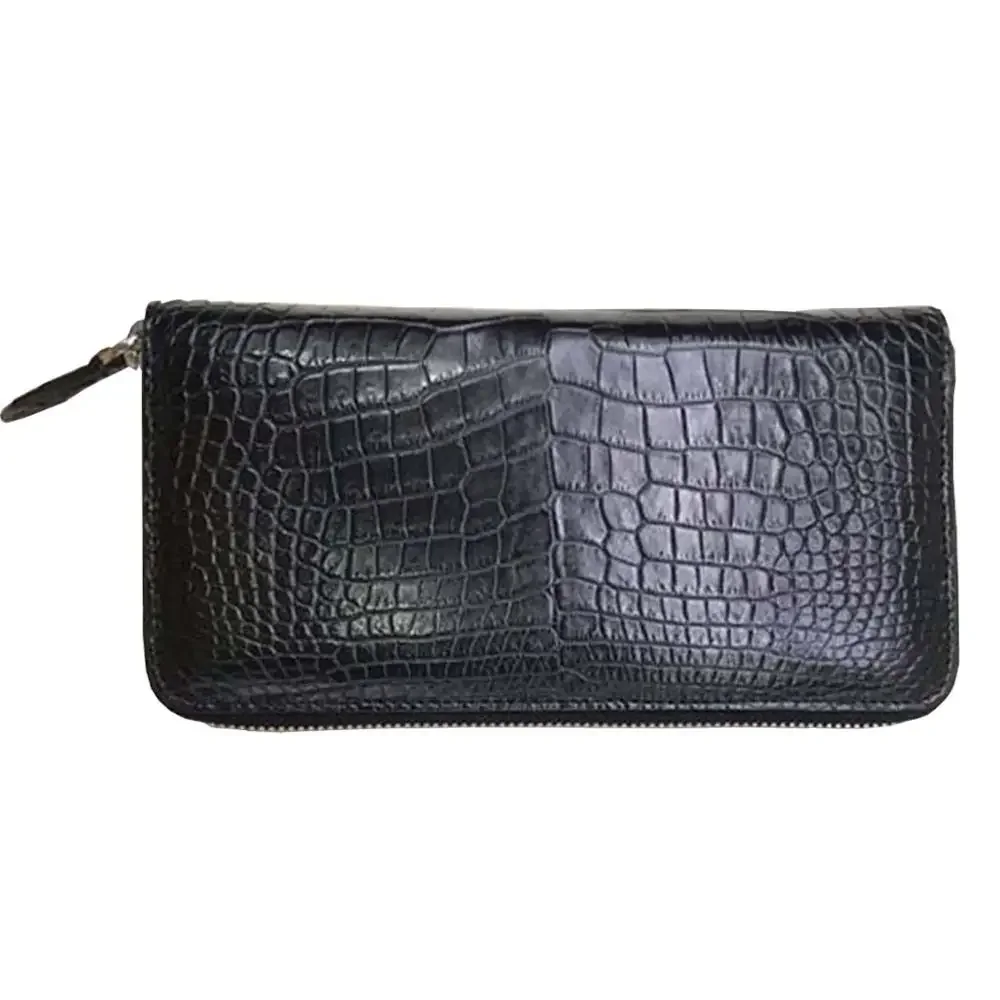 wanexing crocodile leather  male  long  wallet  leisure  zipper   business  male crocodile bag men clutch bag