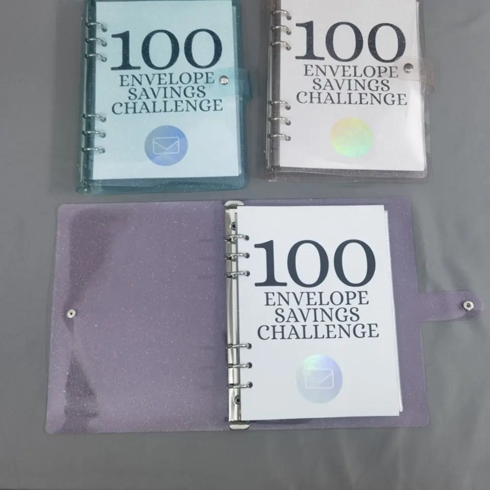 

Easy 100 Savings Challenges Book Versatile Fun Money Saving Challenge Budget Convenient Durable Loose-leaf Notebook Couple