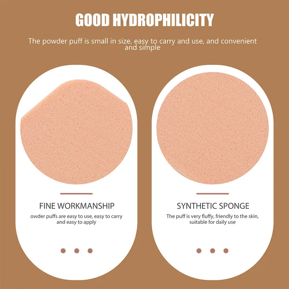 10Pcs Multi-Use Puff Set Soft Touch Powder Puff for Foundation Cream Concealer Blush Highlighter Salon Home Use