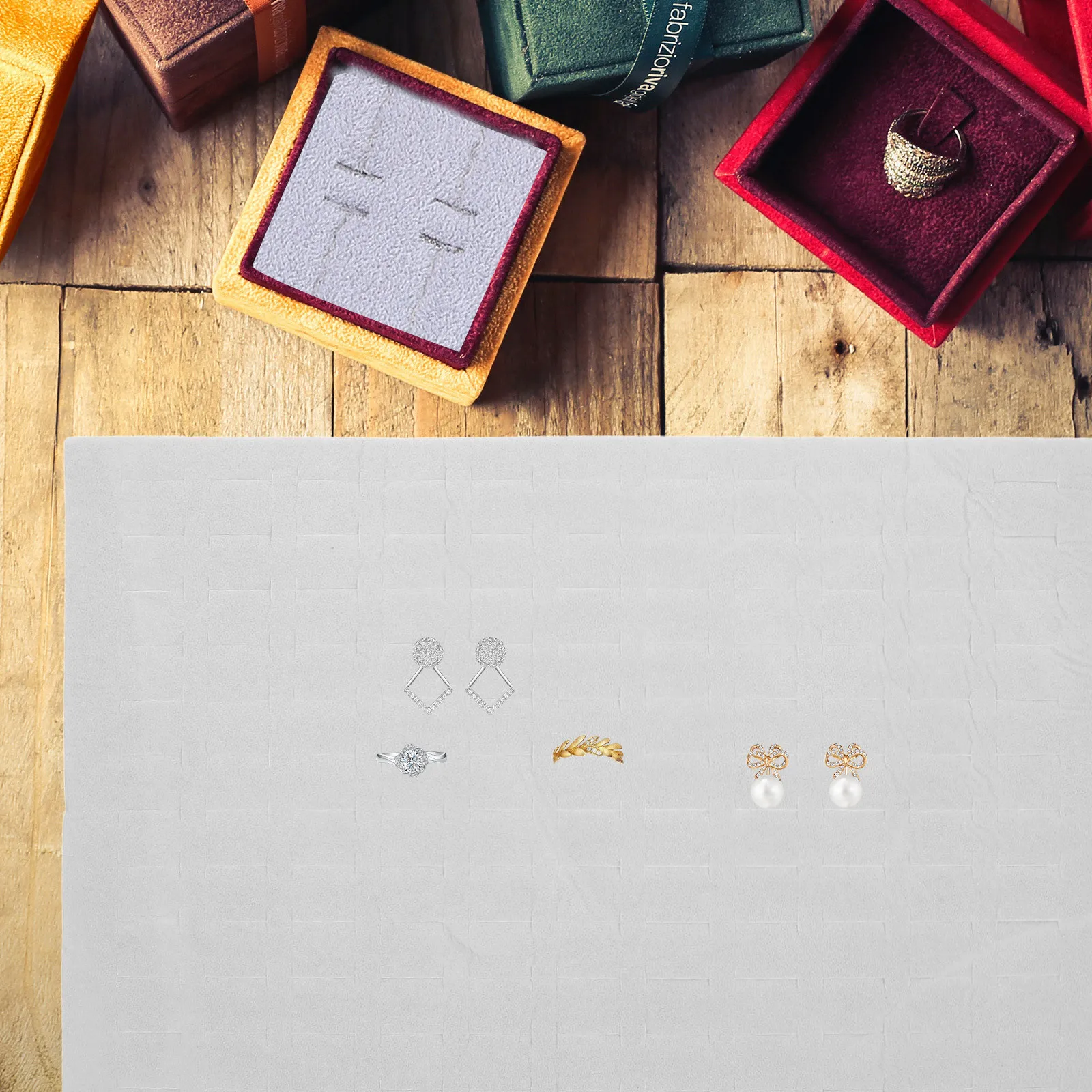 

120 Slots Ring Display Sponge Insert Organizer Tray for Rings Earrings Jewelry Storage Drawer Ring Storage Jewelry Holder