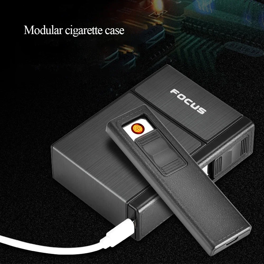 Чехол для прикуривателя с USB-зажигалкой, 20 стикеров