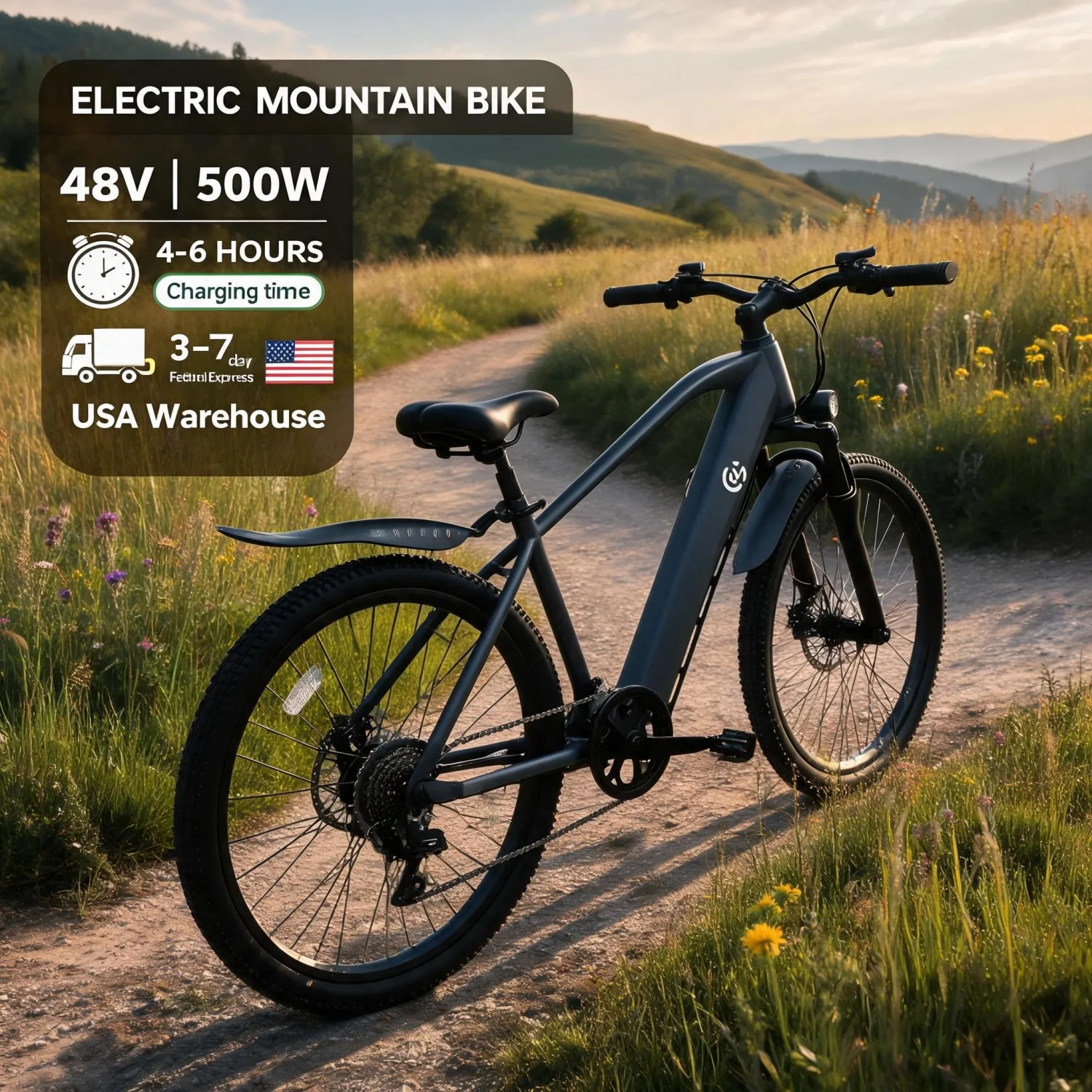 Outdoor Hunting Electric Bike - Bicicleta Elétrica para Caça, Bicicleta Elétrica