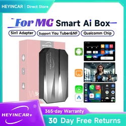 HEYINCAR-Smart AI Box Android Auto Wireless CarPlay para MG ZS EV MULAN MG4 MG5 EHS MARVEL R MAXUS, 2023