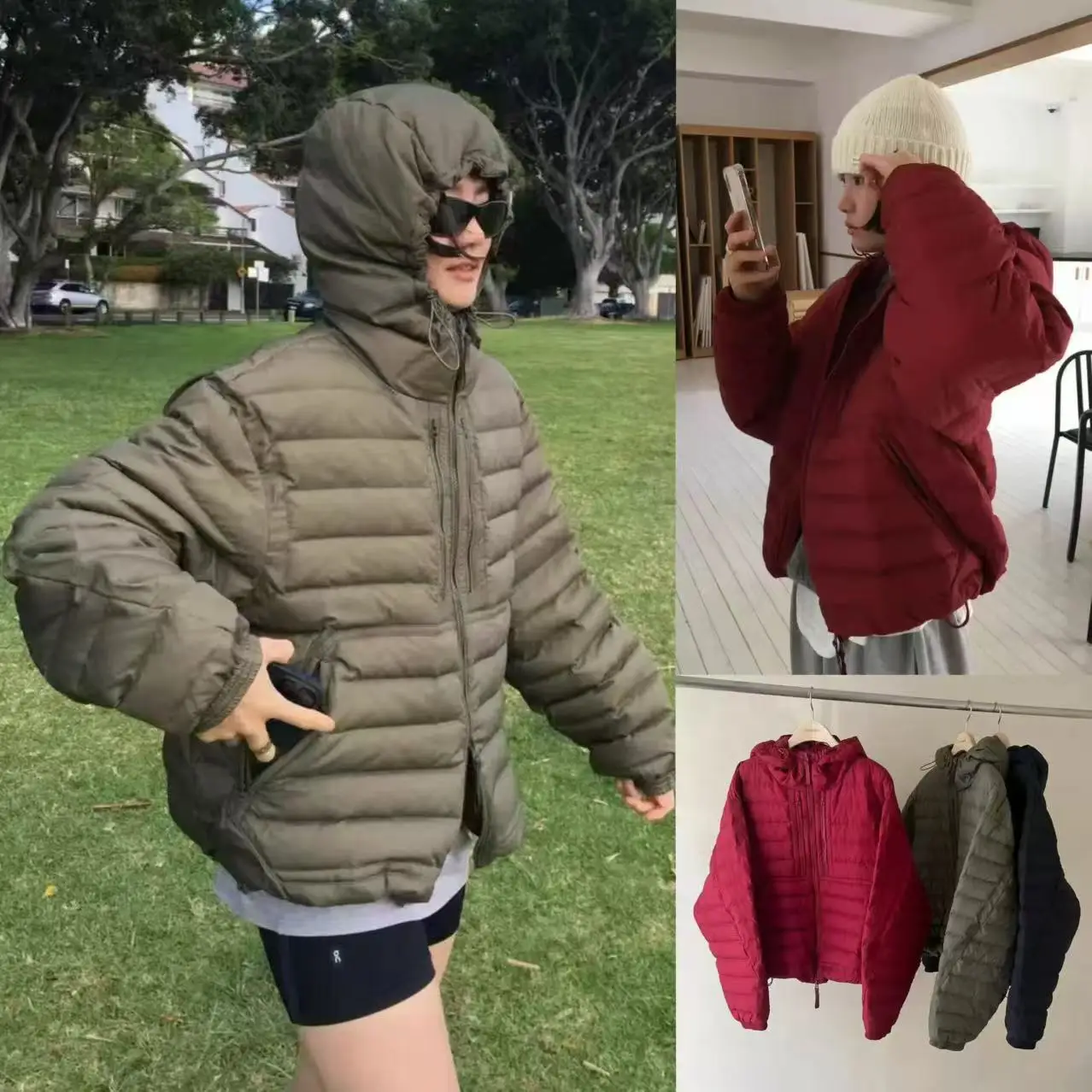 

Casual Sle Hooded 90 Du down Lightweight Outdoor Windproof Ladies Puffer Jaet Versatile Outerwear for Daily Use