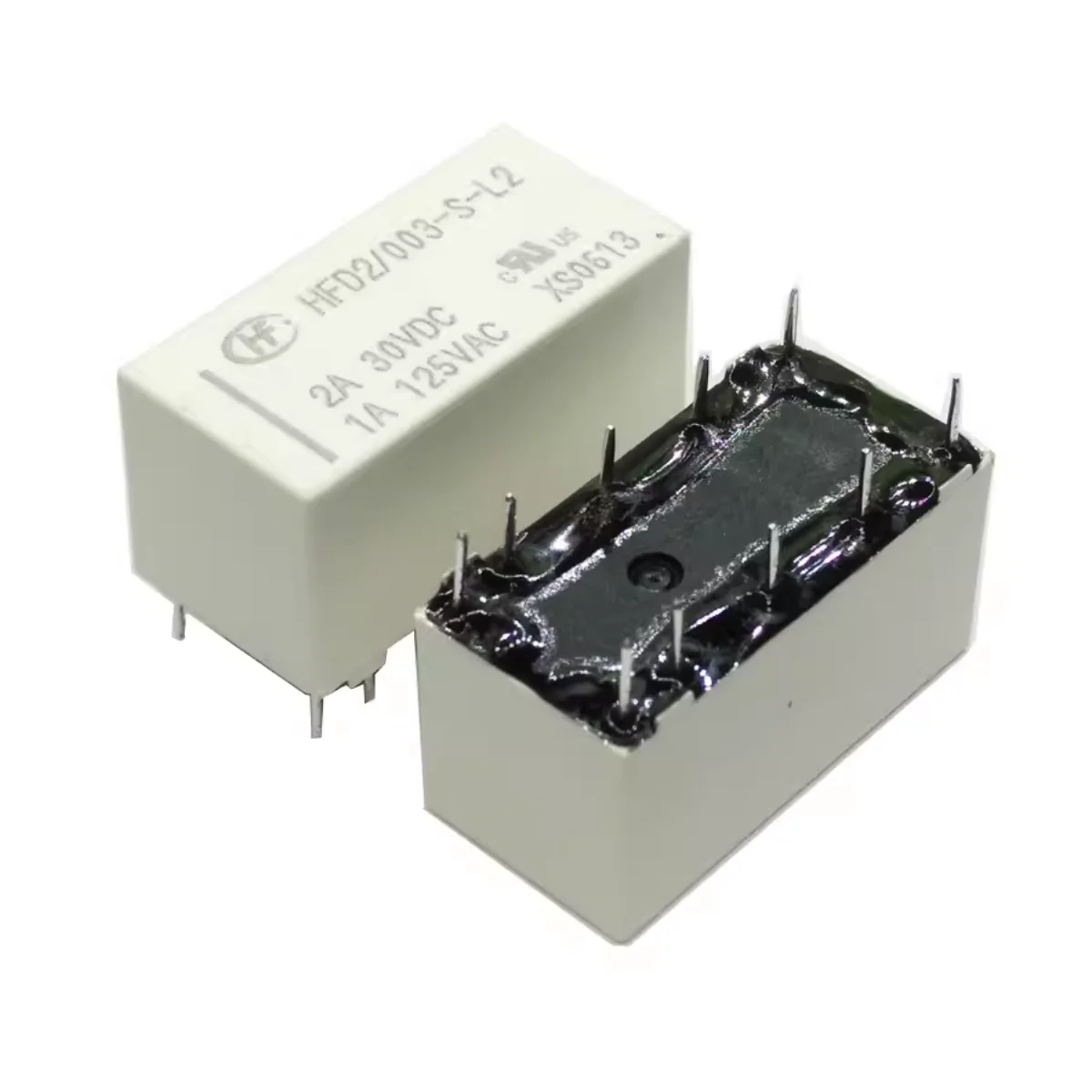 HFD2/005-M S-D-L1 L2 Hongfa Signal Relay Magnetic Holding Dual Group 1A125VAC 2A30VDC