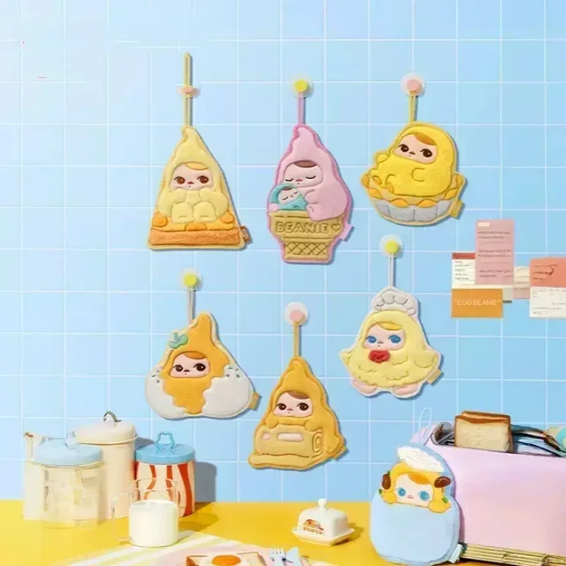 Pop Mart PUCKY EGG BEANIE Serie Handtuch Blind Box Guess Bag Anime Action Figure Ornament Figuren Puppen Modell Mädchen