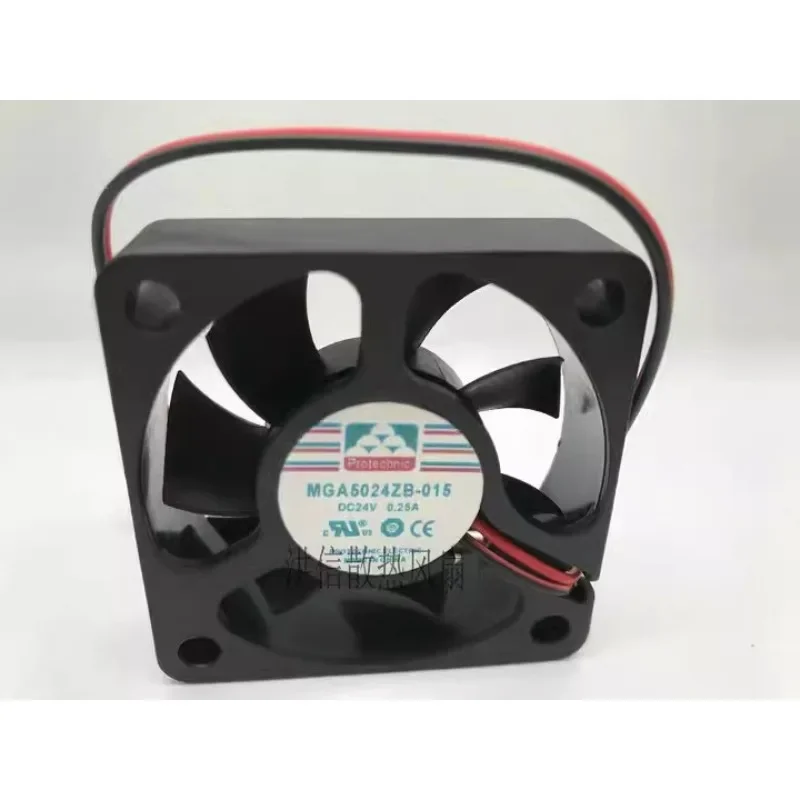 New Cooler Fan For MGA5024ZB-015 DC24V 0.25A 2-wire 5015 5cm Inverter Fan 50*50*15mm