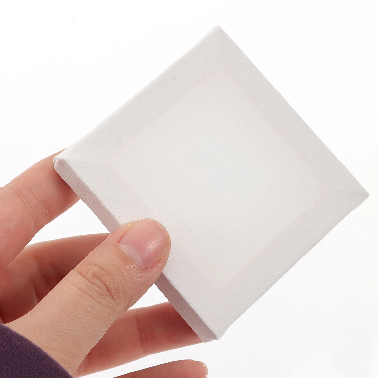 12 Pcs Blank Square Mini Canvas Frame Oil Paint White Boards for Painting Wood Creative Frames Tools