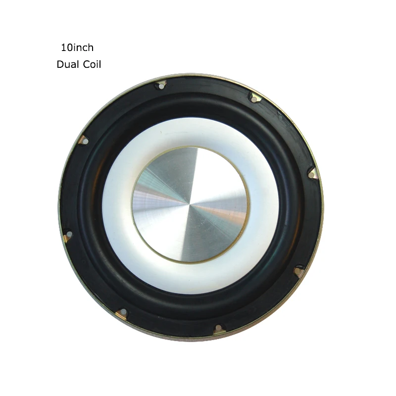 1pc 10 Inch 2x2 ohm Super Slim Car Audio Bass Subwoofer Round  600W Dual Coil Loundspeaker Modified for  Speaker Bo