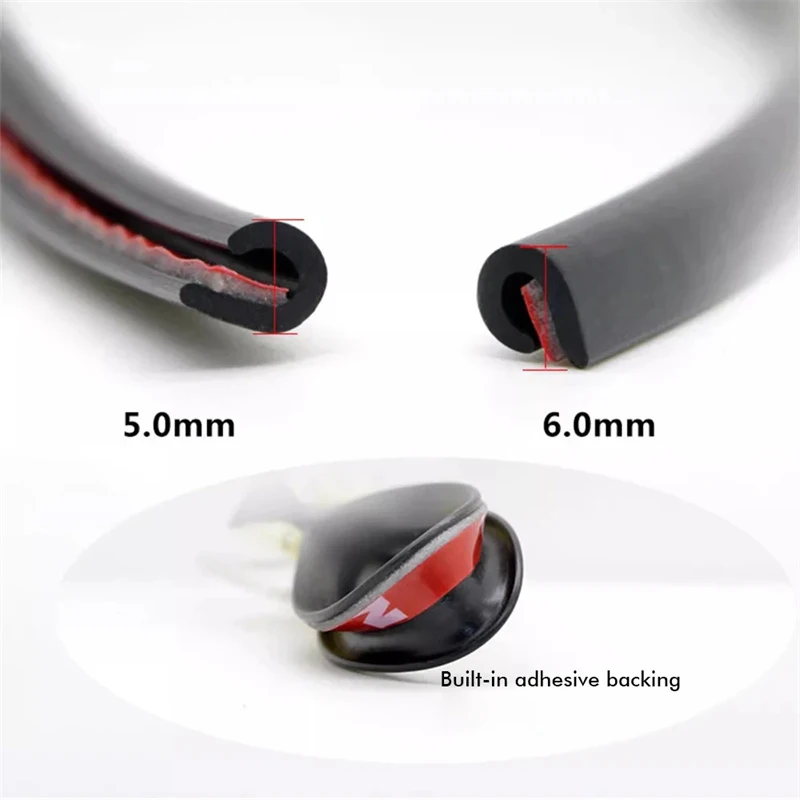Protezione per portiera per auto da 5 m Protezione laterale universale Stricker Borde per porta Protezione per bordi automatici Strisce di tenuta in gomma per auto