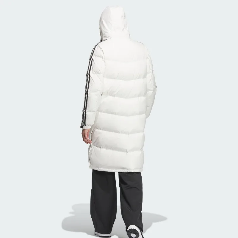 Adidas New Men's and Women's Long Warm Side Open-breasted Down Jacket JM9152