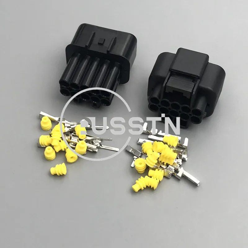 1 Set 10 hole Automotive Socket AC Assembly Waterproof Light Connector For Cars PB625-10027 PB621-10020