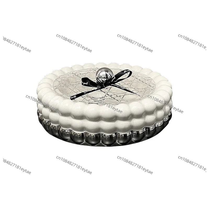 

Керамический ящик для хранения в скандинавском стиле, креативная коробка для хранения конфет и закусок для гостиной, украшение для дома, кухни, тарелка с фруктами, органайзер для еды