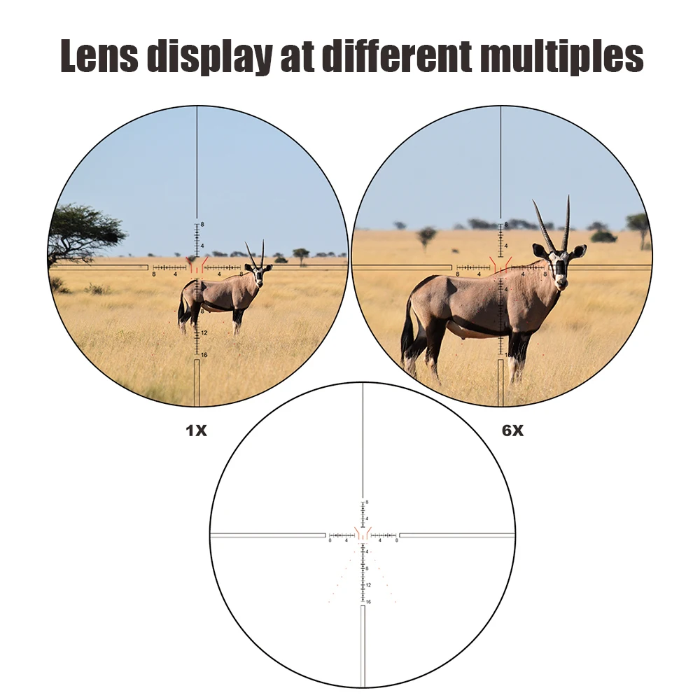 Imagem -05 - Marcool-sfp Riflescope para Caça Iluminação Vermelha Tubo de 30 mm Torre Bloqueada Amplo Campo de Visão ar 15. 223 556 16x24