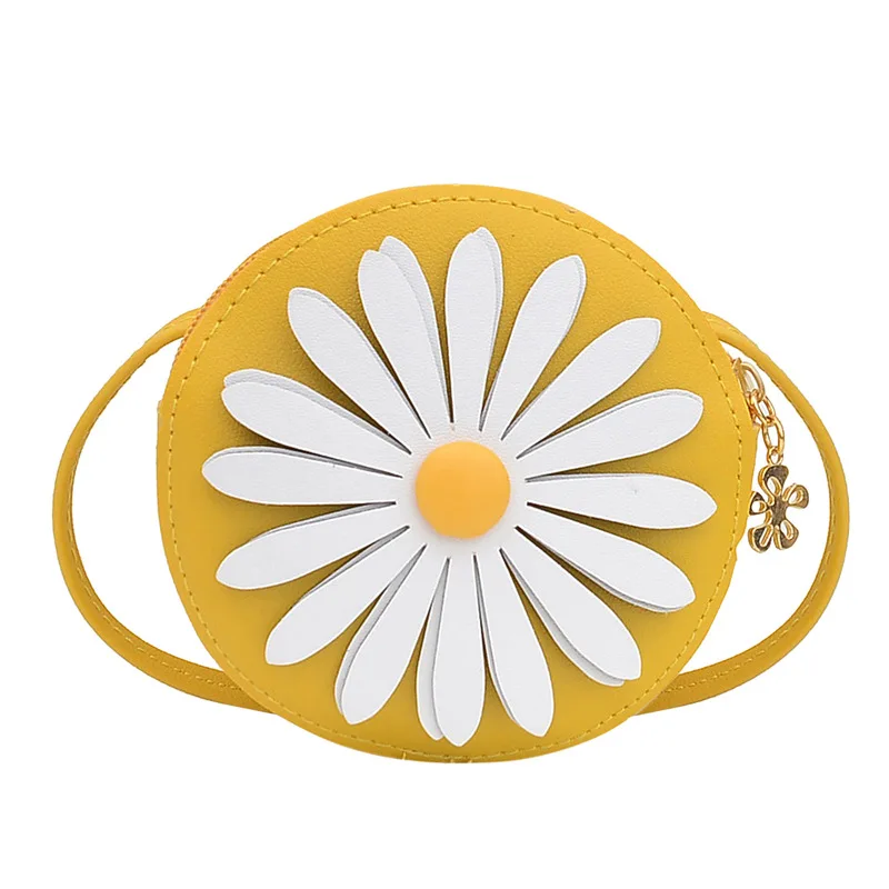 Schattige Daisy Meisje Kleine Kinderen Schoudertassen Mode Pu Leer Prinses Mini Messenger Bag Portemonnee Portemonnee Handtassen