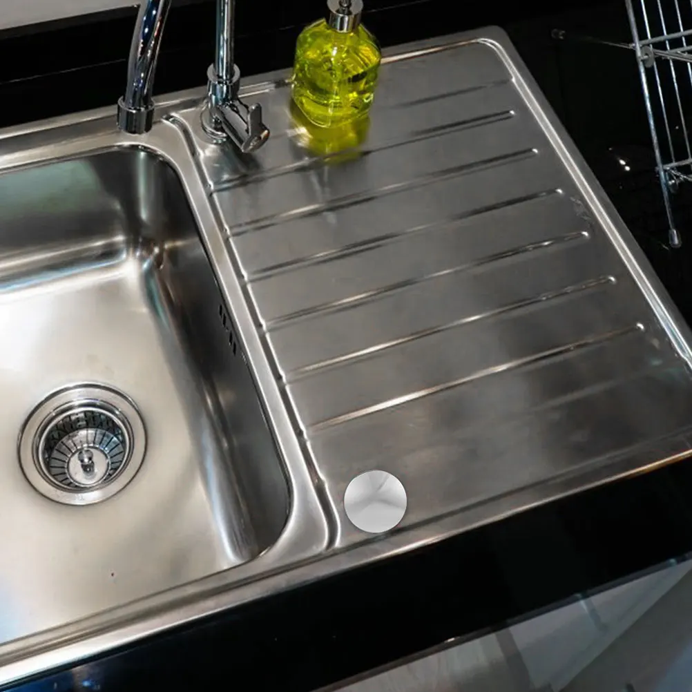 

2 Pcs Plugs Decoration Sink Hole Decorative Cover Stainless Steel Stopper Kitchen
