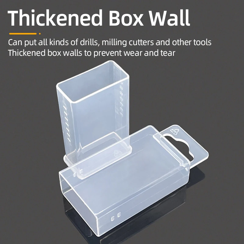 Tool Box Parts Storage Box Drill Milling Cutter Boxes Rectangular Telescopic Box Twist Drill Box Tap Accessories Tool Packaging