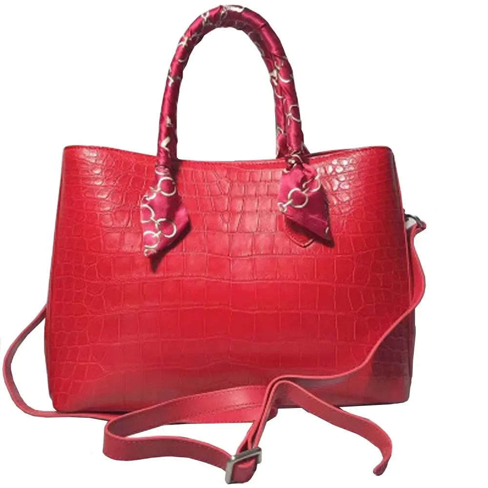 

hongsen new crocodile female handbag fashion crocodile large capacity female handbag women crocodile bag