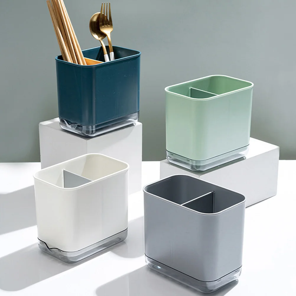 

Chopstick Holder Spoon and Fork Chopsticks Drainer Kitchen Countertop Storage Cutlery Pp Multifunctional Rack Spoons Forks