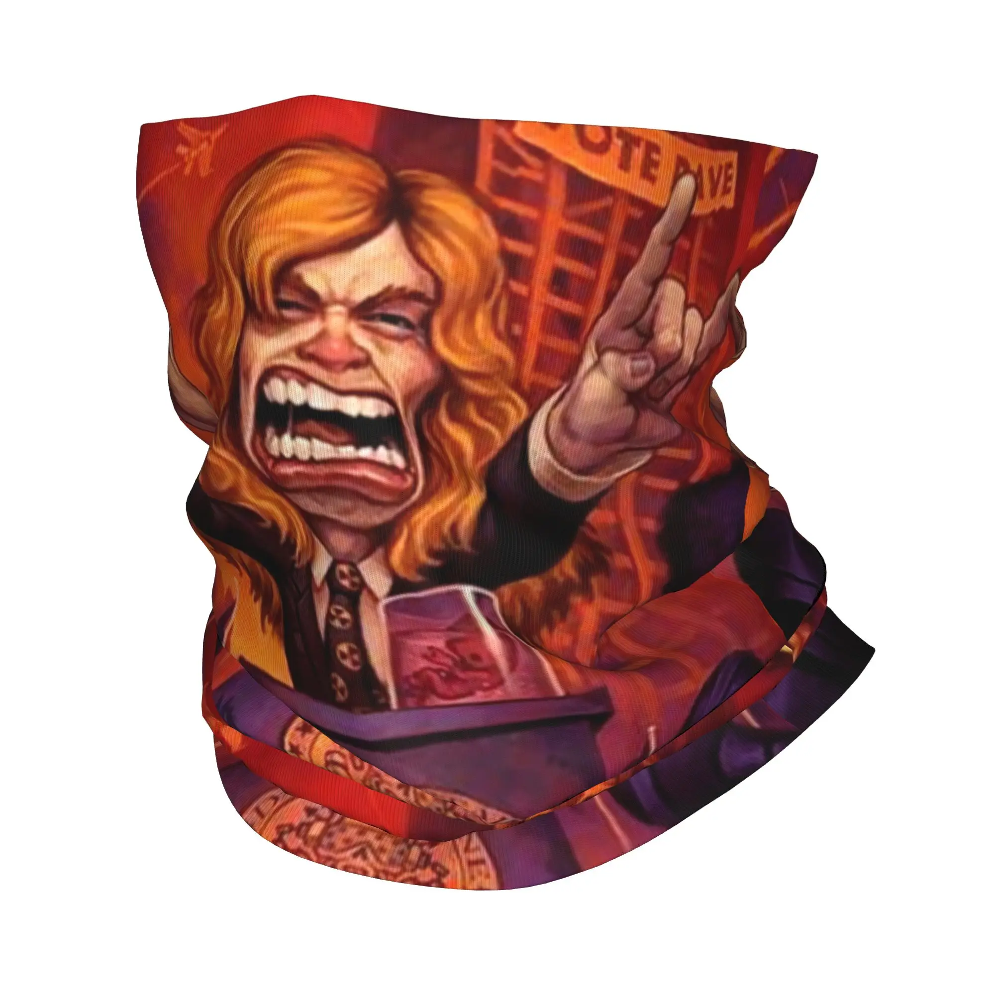 Megadeths Nu Metal Orator Bandana Aquecedor de Pescoço Unissex para Inverno, Esqui, Cachecol Tubular, Gaiter, Máscara Facial de Banda de Rock