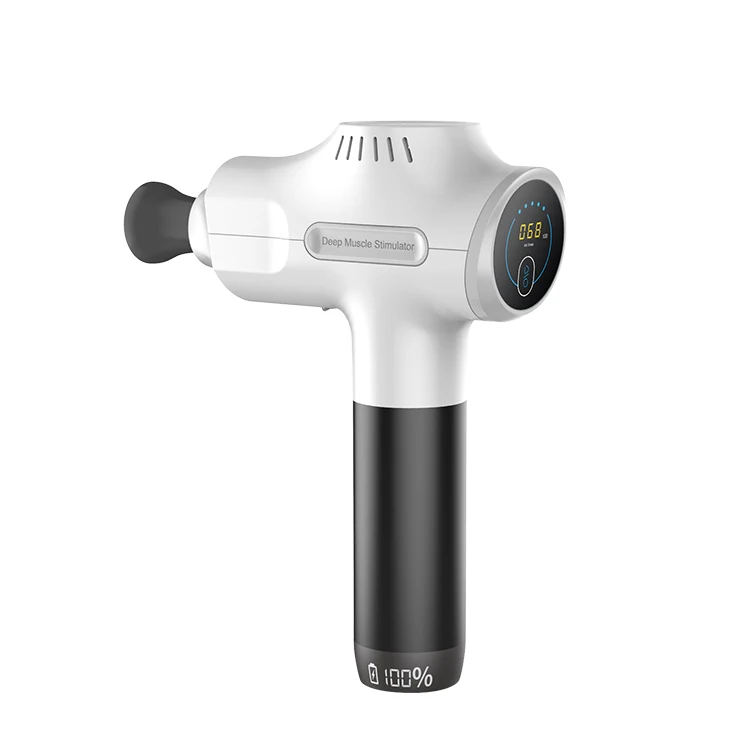 プロ仕様のハンドヘルドLCDタッチスクリーン電動筋肉フェイシャルマシン 温冷振動ボディレッグマッサージガン