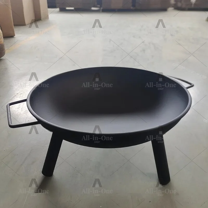 家庭用炭火暖炉-屋外中庭用丸型火鉢-ポータブル薪ストーブ-3～5人用