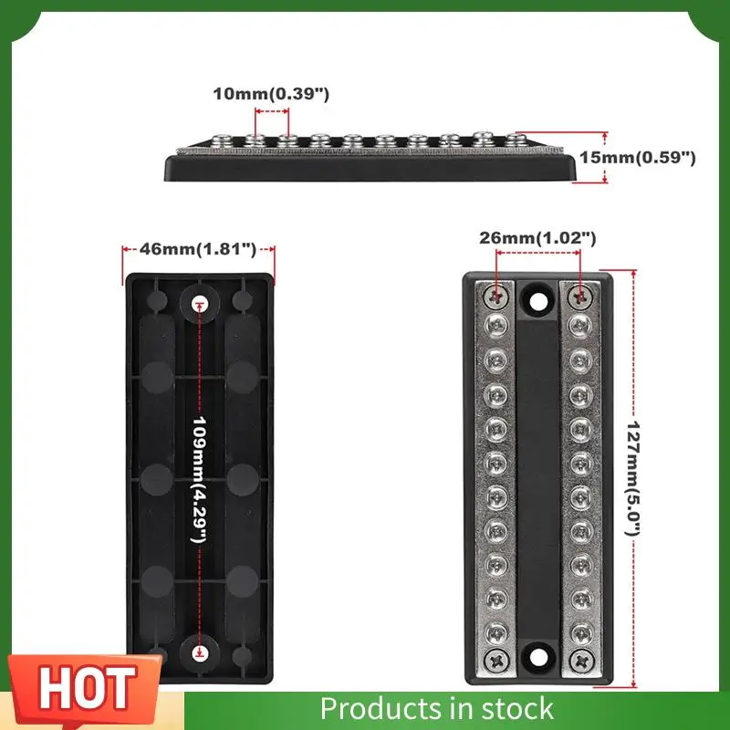 AU63-Essential 100A Power Terminal Block For Efficient Circuit Management In RV, Boat, Truck - Image 6