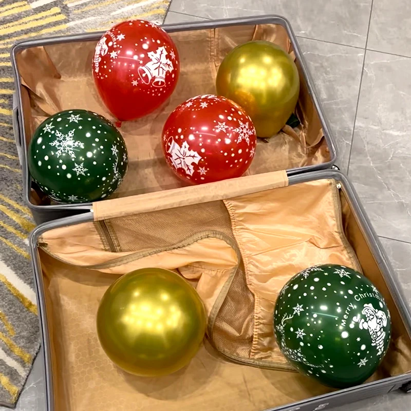 50 عبوة من بالونات عيد الميلاد لتزيين حفلات ديكور المنزل بالونات ديكور عيد الميلاد