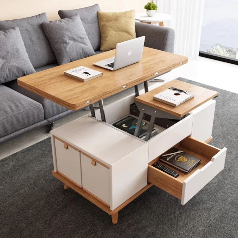 Bedroom Wood Coffee Table Nordic Trau Modern Mesa Lateral Mobile Coffee Table Minimalist Apartamento