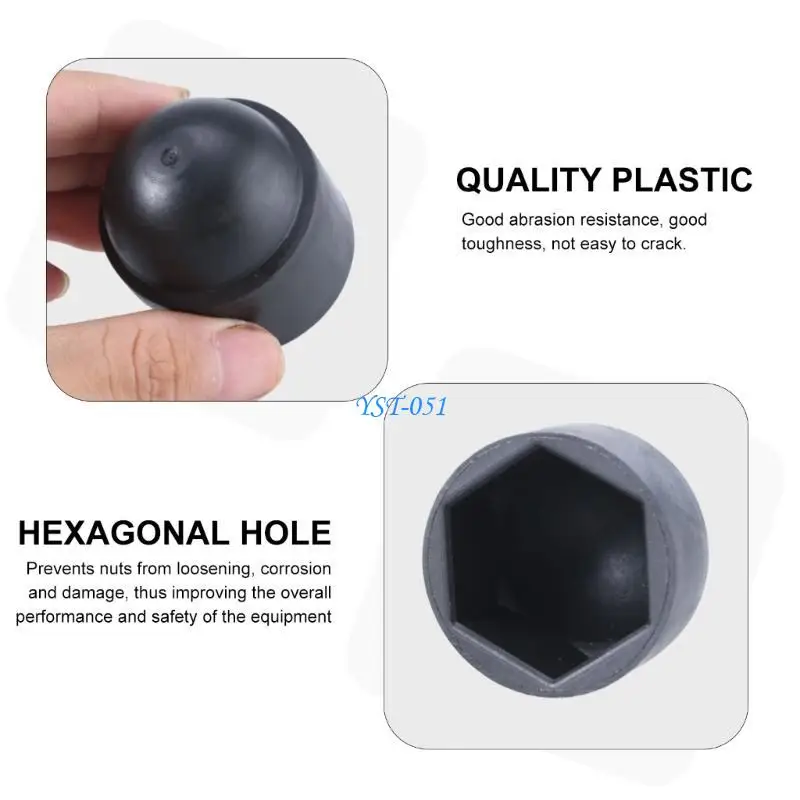 Konstruksi E15A Tutup Pelindung Sekrup Mur Segi Enam Set Pelindung Berbagai Ukuran