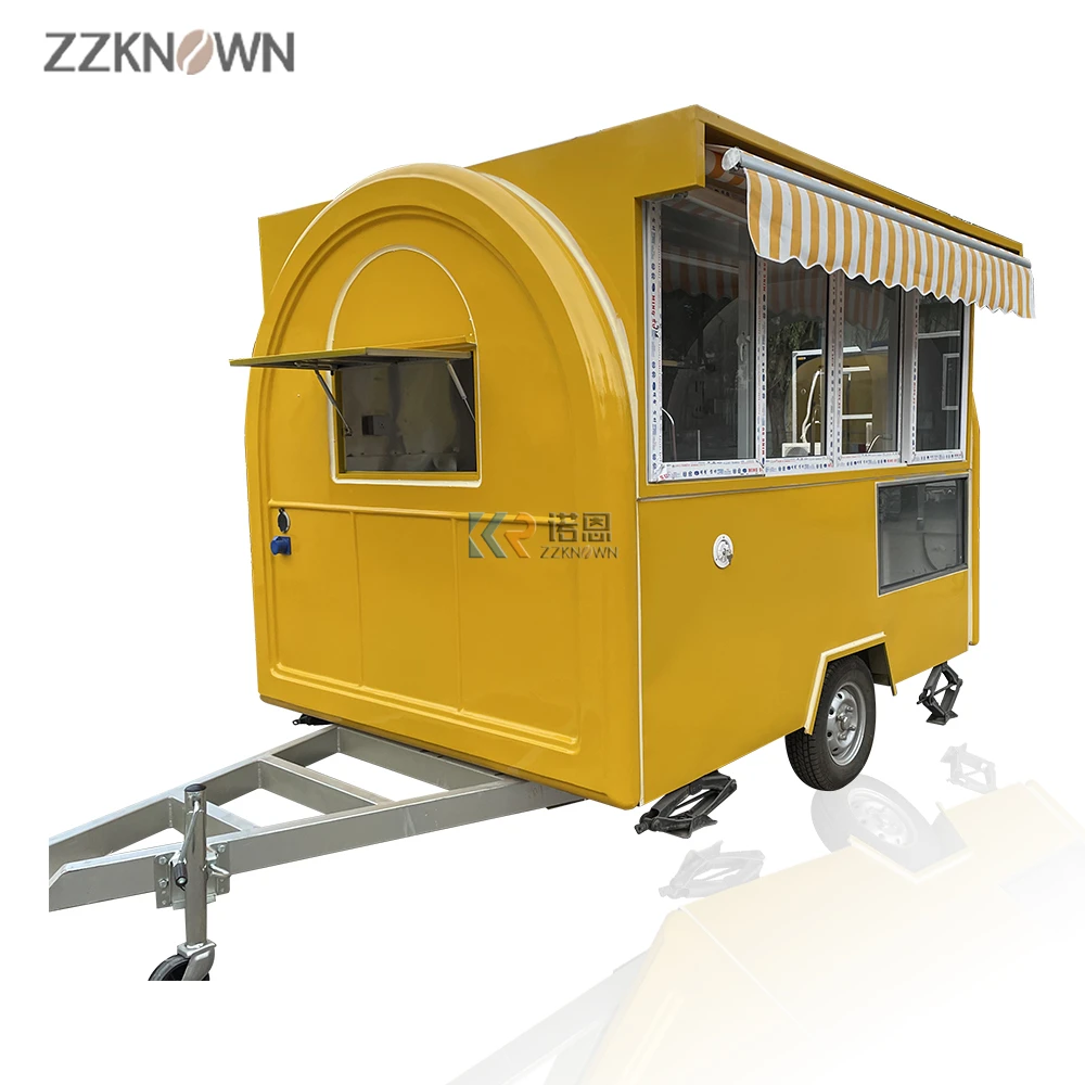 Compre equipar completamente el remolque de comida móvil a la venta a precio barato Food Truck Street disponible ahora