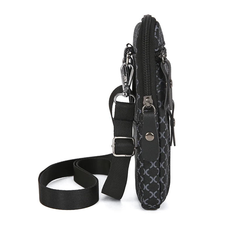 رائع الرجال حقيبة كتف صغيرة لينة بولي Leather حقائب جلدية Crossbody للرجال متعددة الأغراض الرجال حقيبة بحزام السفر حقيبة الهاتف بولسا كيس #4