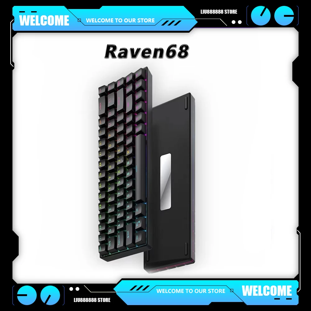 

Teamwolf Raven68 Magnetic Switch Gamer Keyboard Wired 68keys Mechanical Rgb Fps Gaming Keyboard Keyboards Quick Trigger Hot Swap