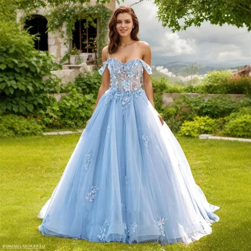 A Line Sequined Tulle Lace Boat Neck Bridesmaid Dresses Elegant Wedding Party Formal Prom Evening Special Occasion Corset