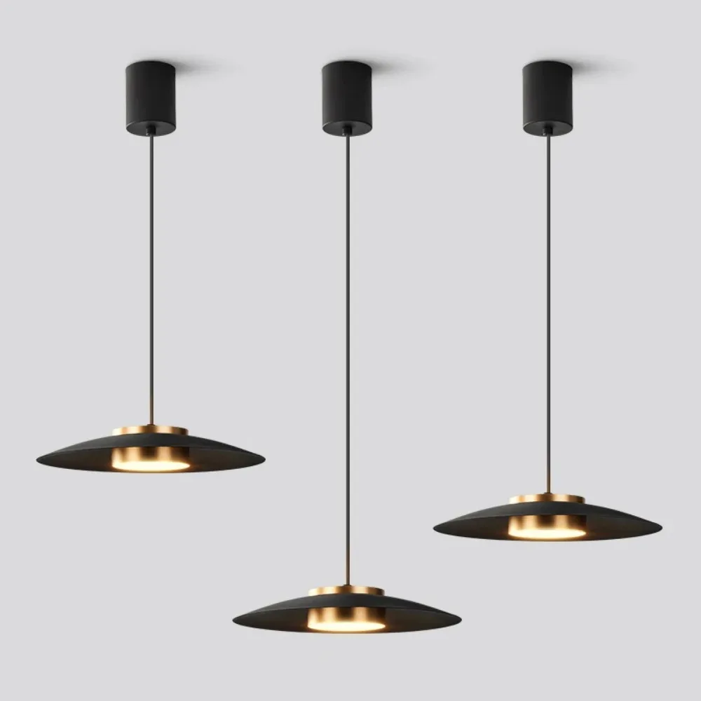 Imagem -06 - Modern Black Led Pendant Lights Iluminação Interior Lâmpada do Teto Luz Suspensa Lustre Decorativo Sala de Jantar