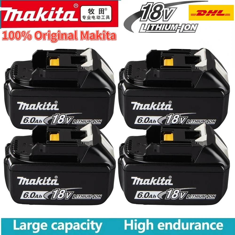 Nueva batería de iones de litio de repuesto Makita 18V 6,0Ah mejorada BL1860B BL1850B BL1840B BL1830B para batería de herramientas eléctricas