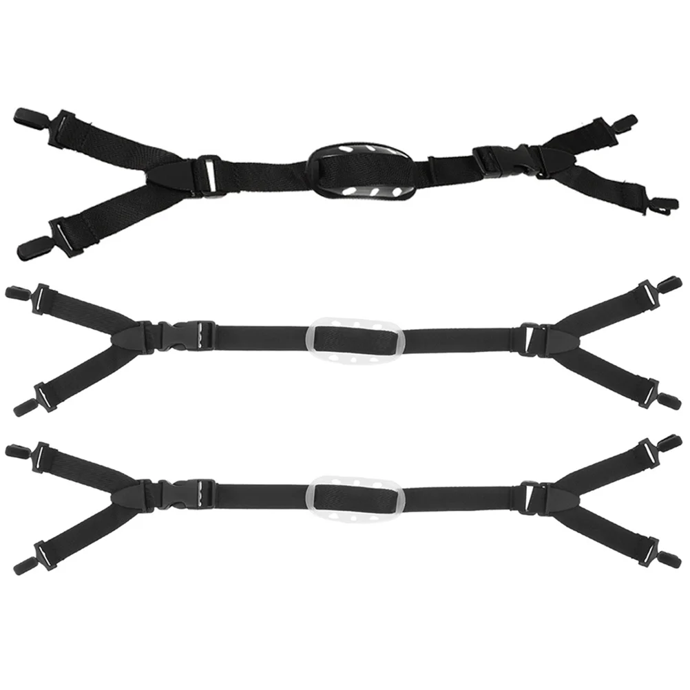 3 Pcs Adjustable Strap Football Full Brim Hard Hat Polyester Chin Straps