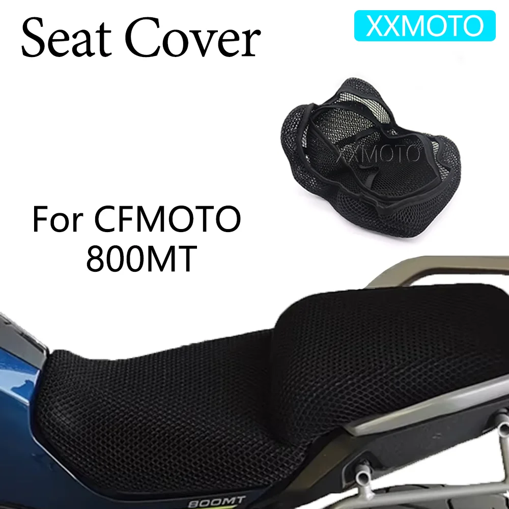 

For CFMOTO 800MT 800 MT Motorcycle Seat Cover Heat Insulation 3D Mesh Fabric Breathable Non-Slip Protection Seat Cover Cushion