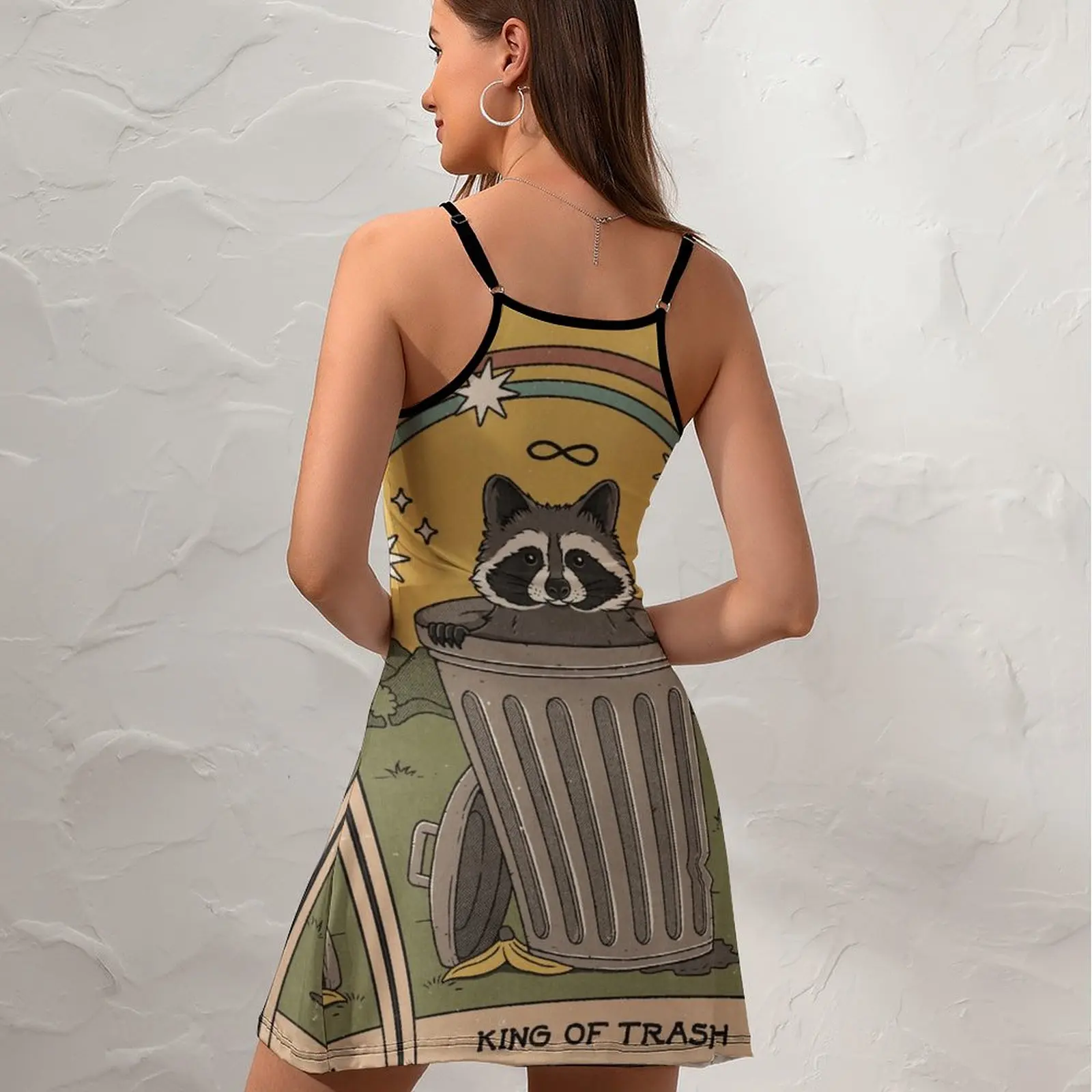 King of Trash for Sale  Women's Sling Dress Funny Novelty Dresses Novelty Sexy  Woman's Dress  Parties