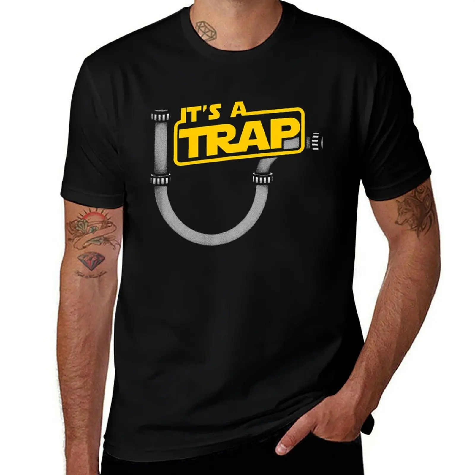 Funny Plumbing Plumber Shirt - It's A Trap T-Shirt Lightweight Casual Summer T-Shirt