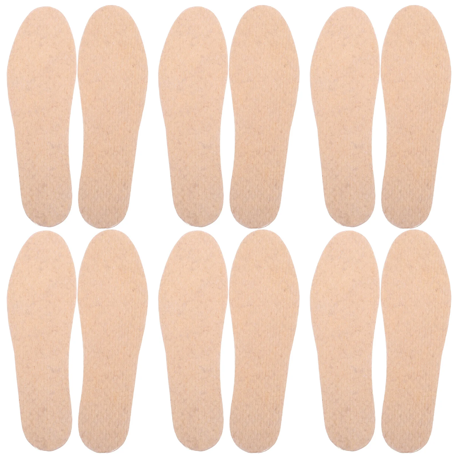 

20Pairs Wood Pulp Shoe Insoles Men Breathable Sweat Absorbing Non-Slip Foot Inserts Training Sport Shoe Pads Comfort Beige 44