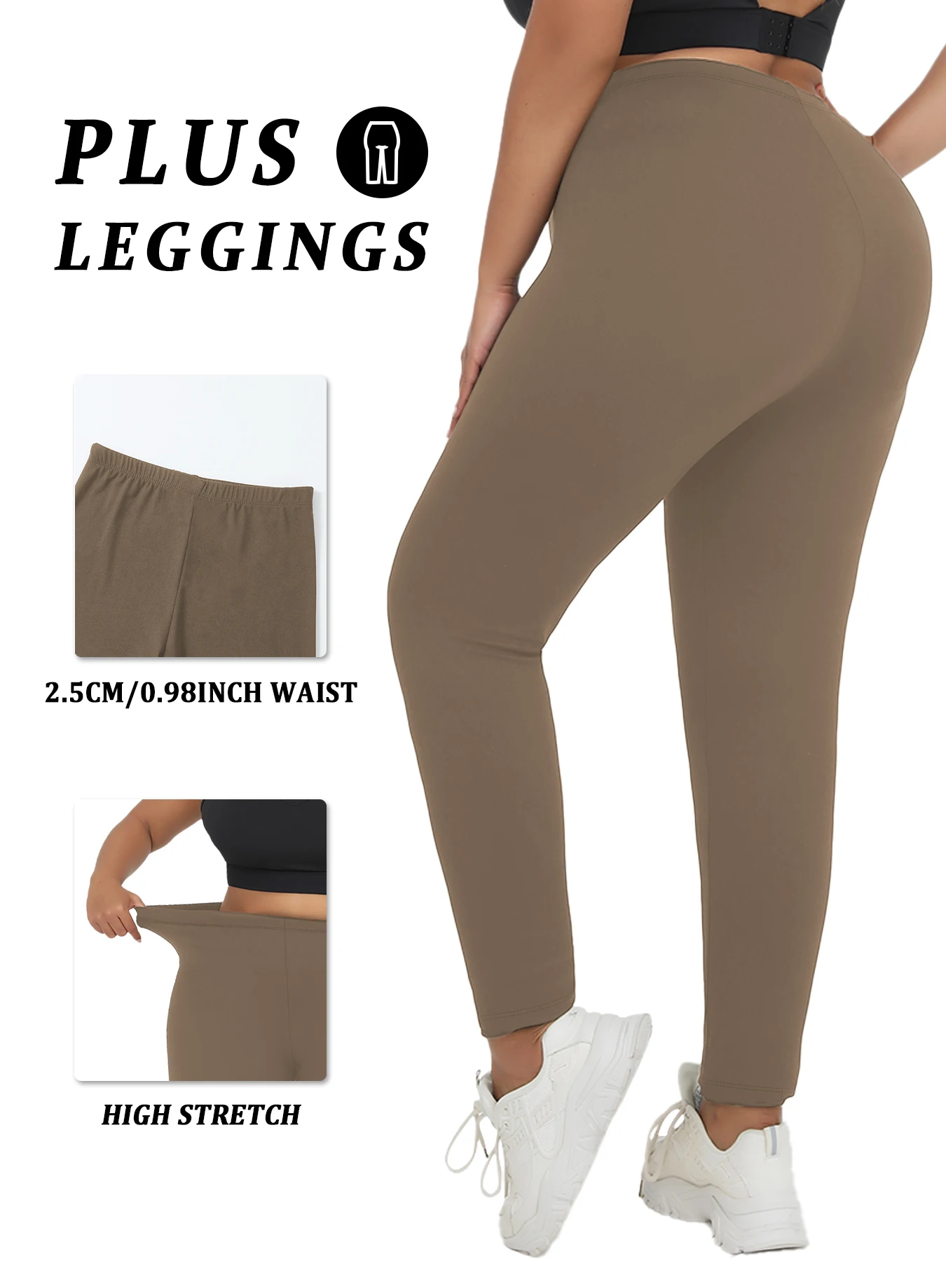 

Plus Size Super Soft Sport Leggings For Women No See Through Workout Running Yoga Athletic Leggings RUNNING