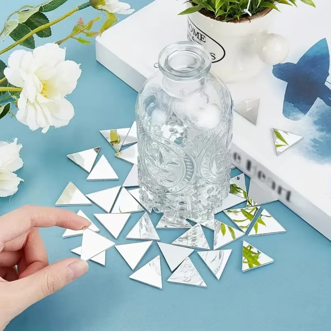Triangular Mosaic Acrylic Mirror Sticker