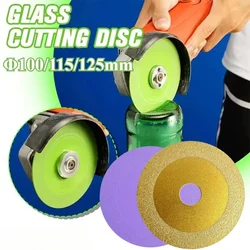1pc Glass Cutting Disc 100mm 115mm 125mm Diamond Glass Cutting Blade Ceramic Tile Marble Polishing Grinding Saw Blade