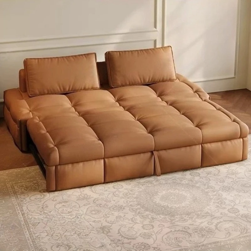 Deluxe Lawrence Double Sofa 130cm 150cm 180cm 200cm living room sofas couch multifunctional Convertible sofa bed home furniture view 3