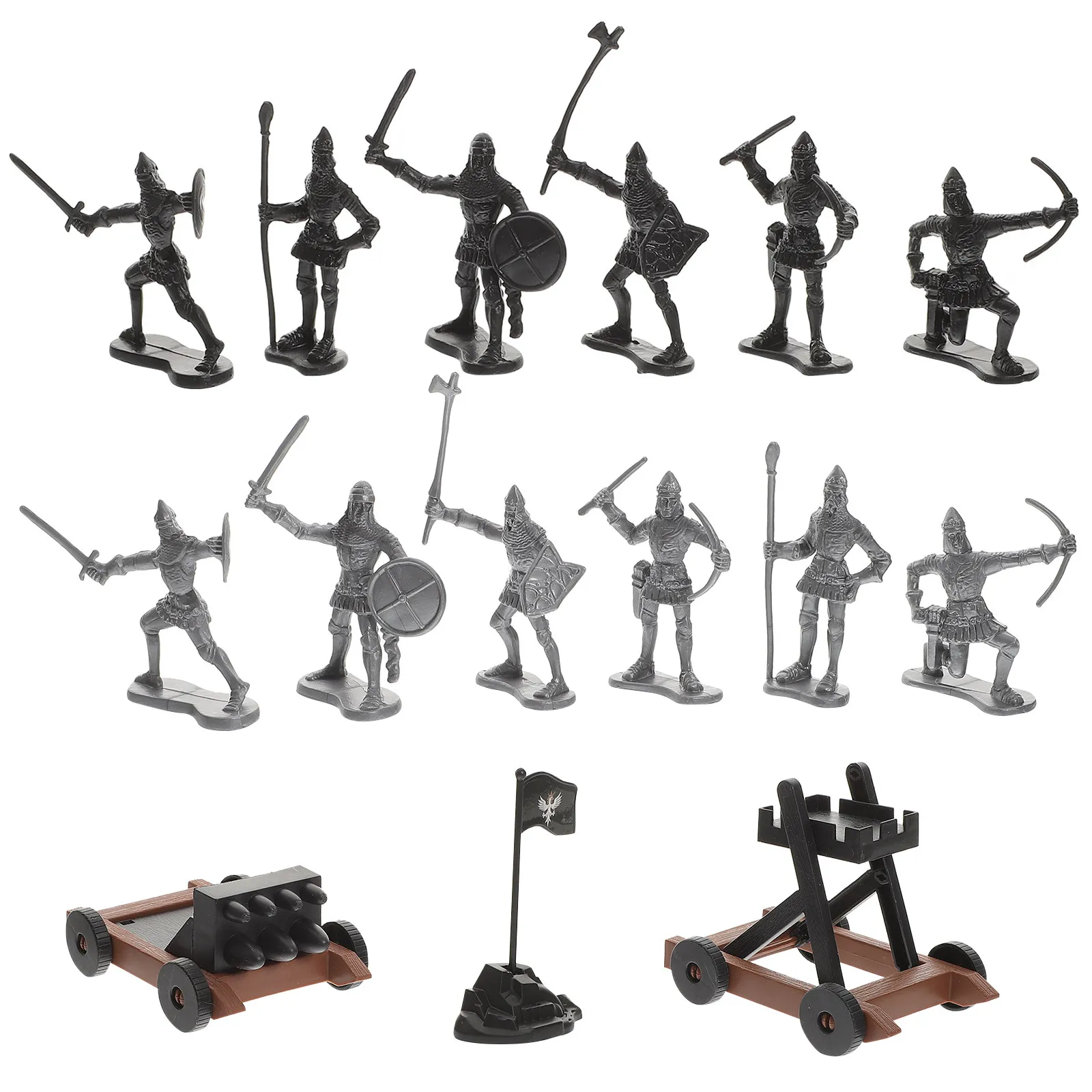 

1Set Military Equipment Simulation Soldier Desktop Decoration Retro Miniature Realistic Military Device for Office Home Study