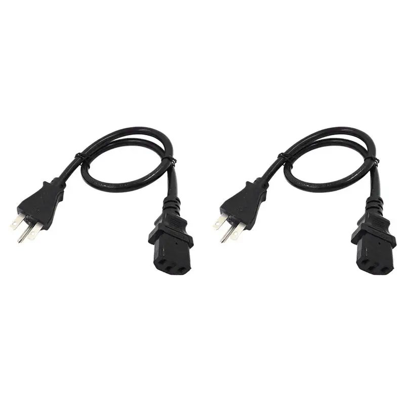 AAAEL-2X US NEMA 6-15P To IEC320 C13 AC Power Cord, 15A/250V Computer 3X2.08Mm Extension Cable(US Plug)