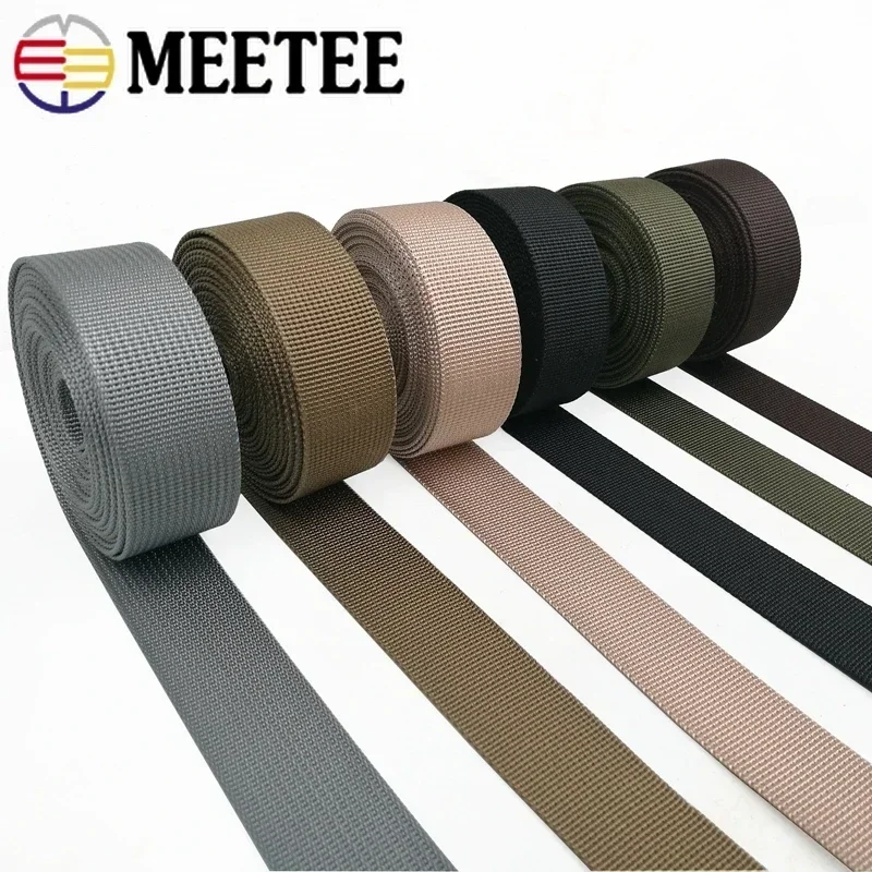 5M 20/25/32/38/50mm Nylon Webbing Tape For Strap Safety Belt Knapsack Ribbon Band DIY Bag Clothes Binding Sewing Accessories